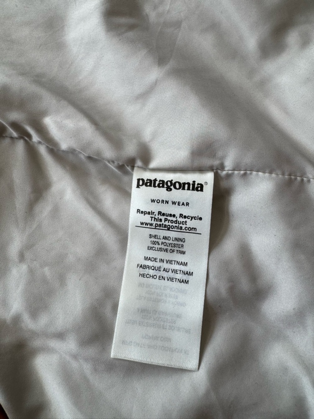 Patagonia Beige Taupe Sherpa Fleece Vest with Zip - Picture 8 of 11